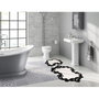 Mijölnir Juego de alfombras de baño Blanco y negro